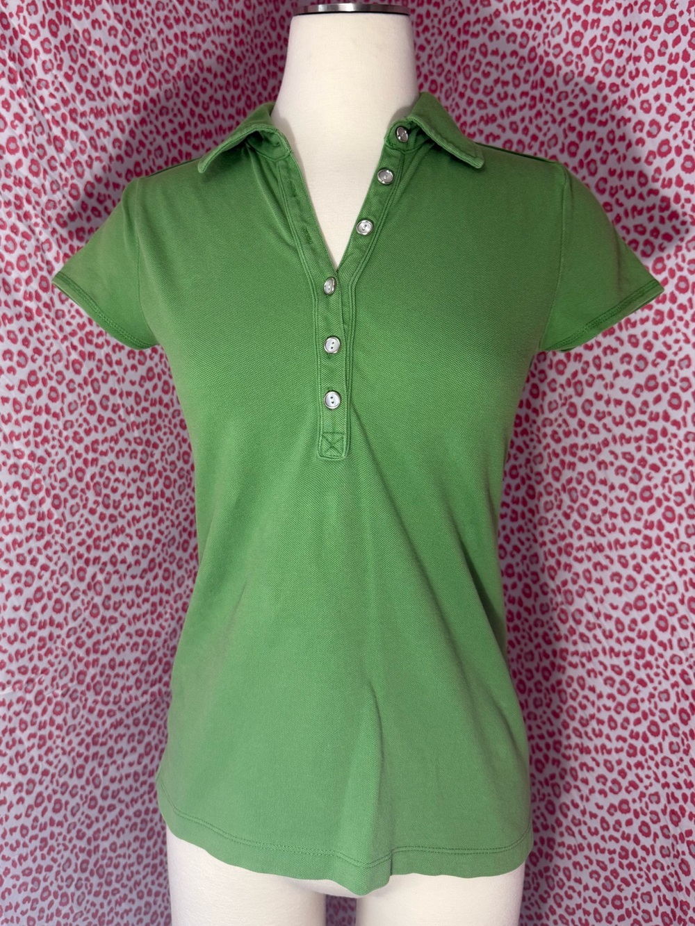 Green Short-Sleeve Polo